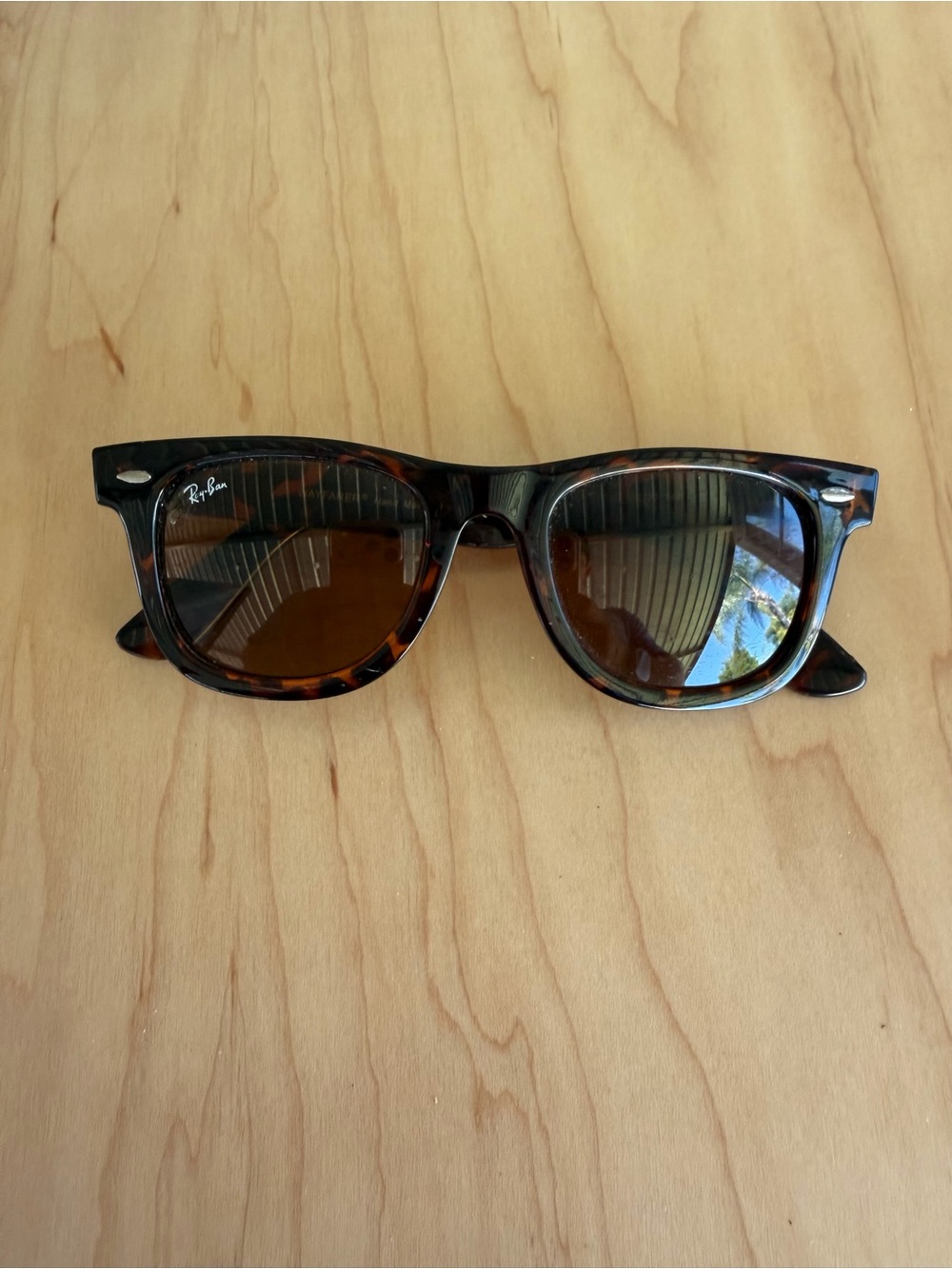 RayBan Wayfarer Sunglasses RB2140 Tortoise Frame G-15 Lens